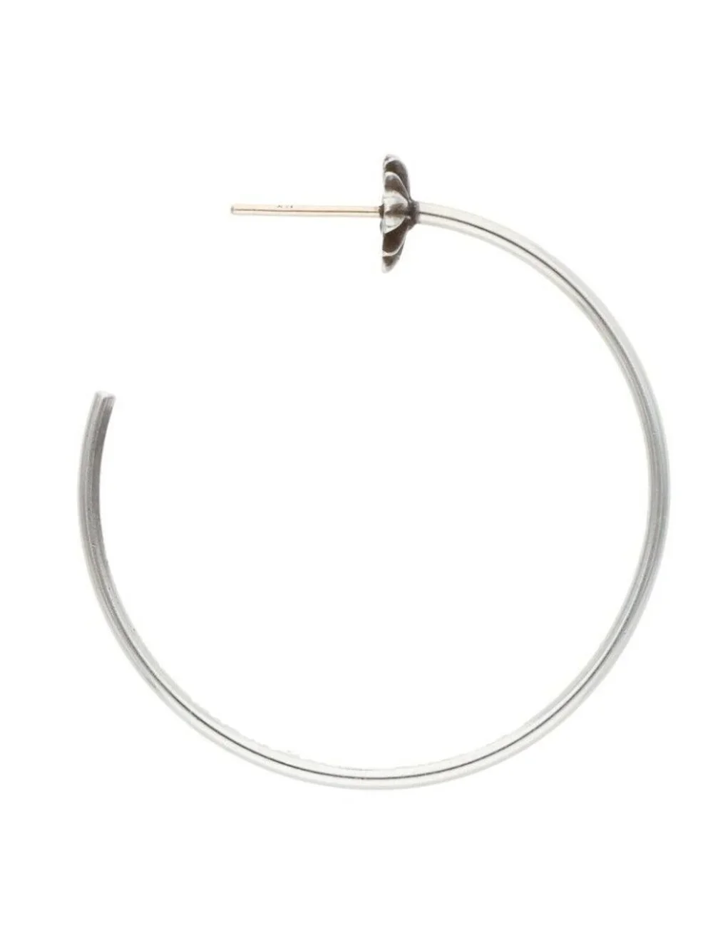 Chrome Hearts Hoop CH Pls CH Plus Silver Earrings